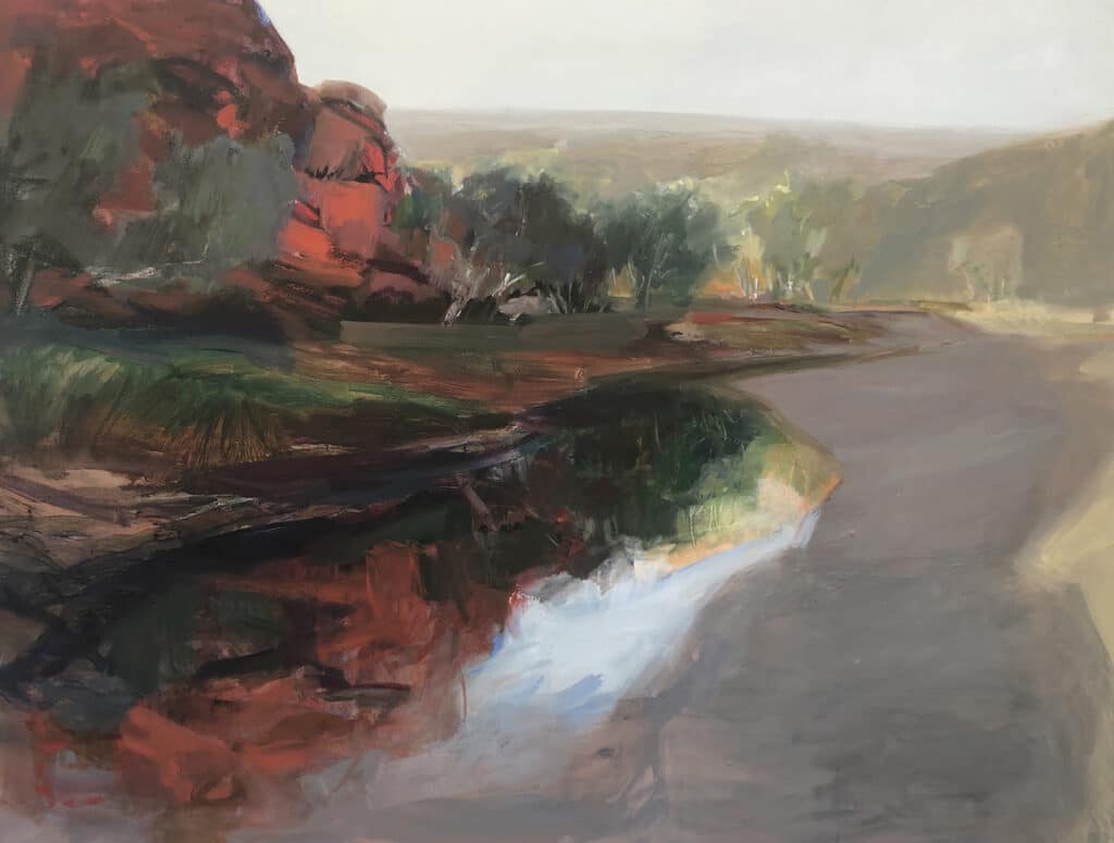 River Shadow, Oil on Canvas, 90x120cm, 2021